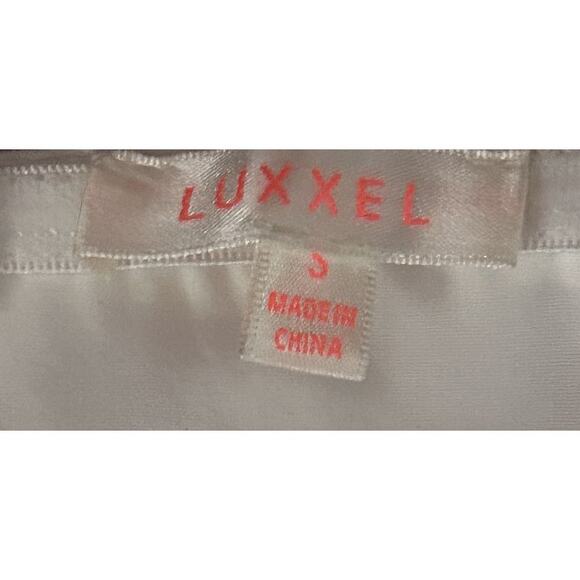 NWT  Luxxel White Bustier Split Leg Formal Jumpsuit Dress Small - Picture 6 of 8